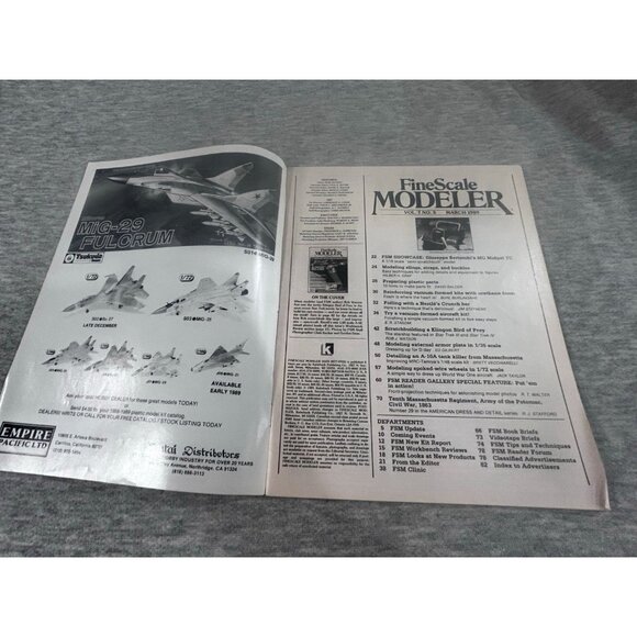 Fine Scale Modeler Magazine Klingon Bird Of Prey Star Trek March 1989 Paperback - Picture 2 of 6